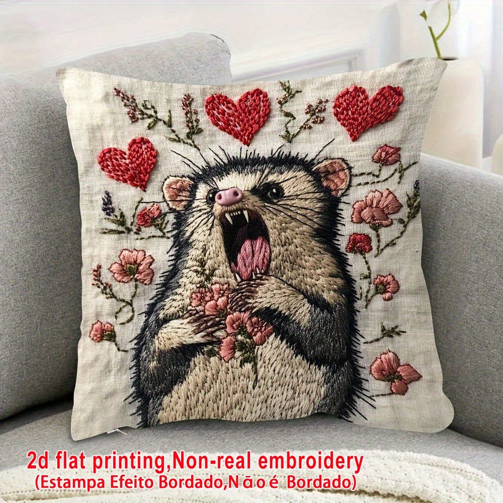 Pillow Insert 18X18 - 1pc/2pcs 18x18 Inch Pillow Case, Screaming