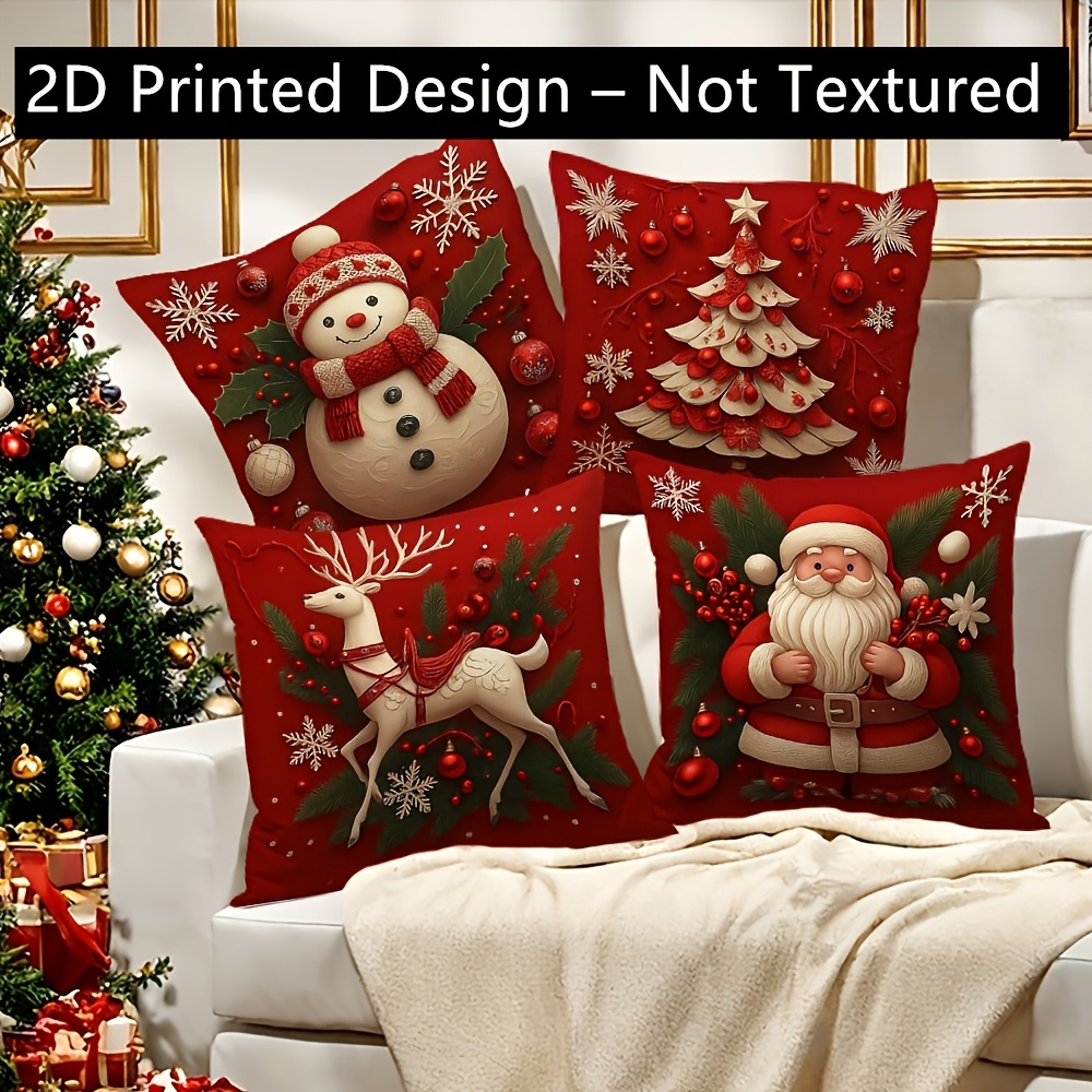 Pillow Insert 18X18 - 2PCS Christmas Pillow Covers 18x18
