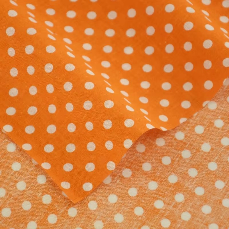 50X150CM White Orange Polka Do - đánh giá và giá Home Textiles & Decorations