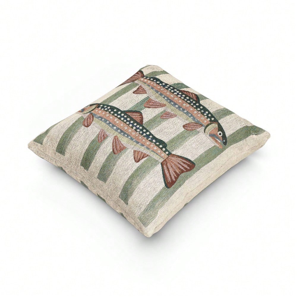 Rainbow Trout Throw Pillow 18x - đánh giá và giá Pillow Insert 18X18