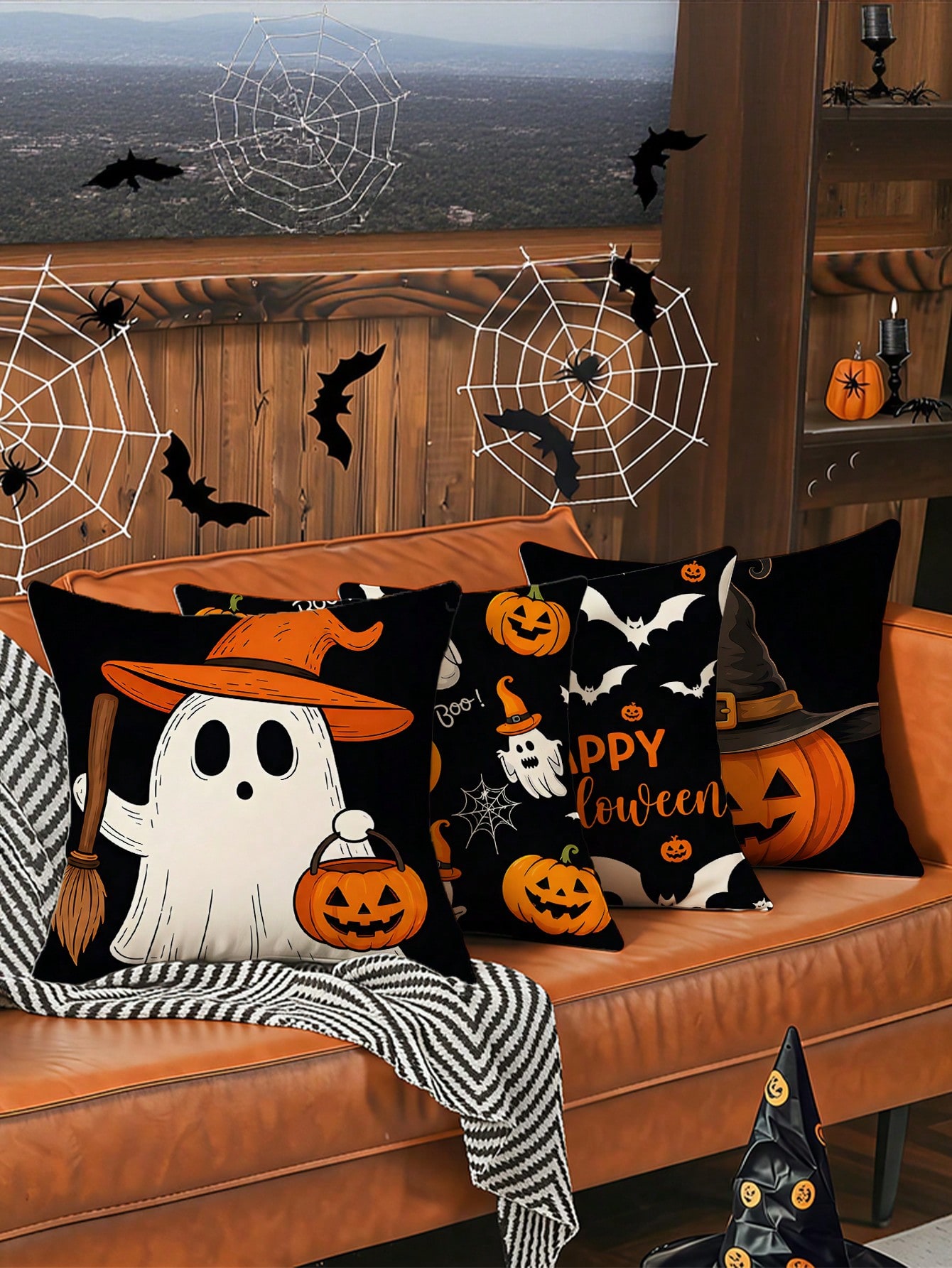 4pcs Halloween Pillow Covers,  - đánh giá và giá Pillow Insert 18X18