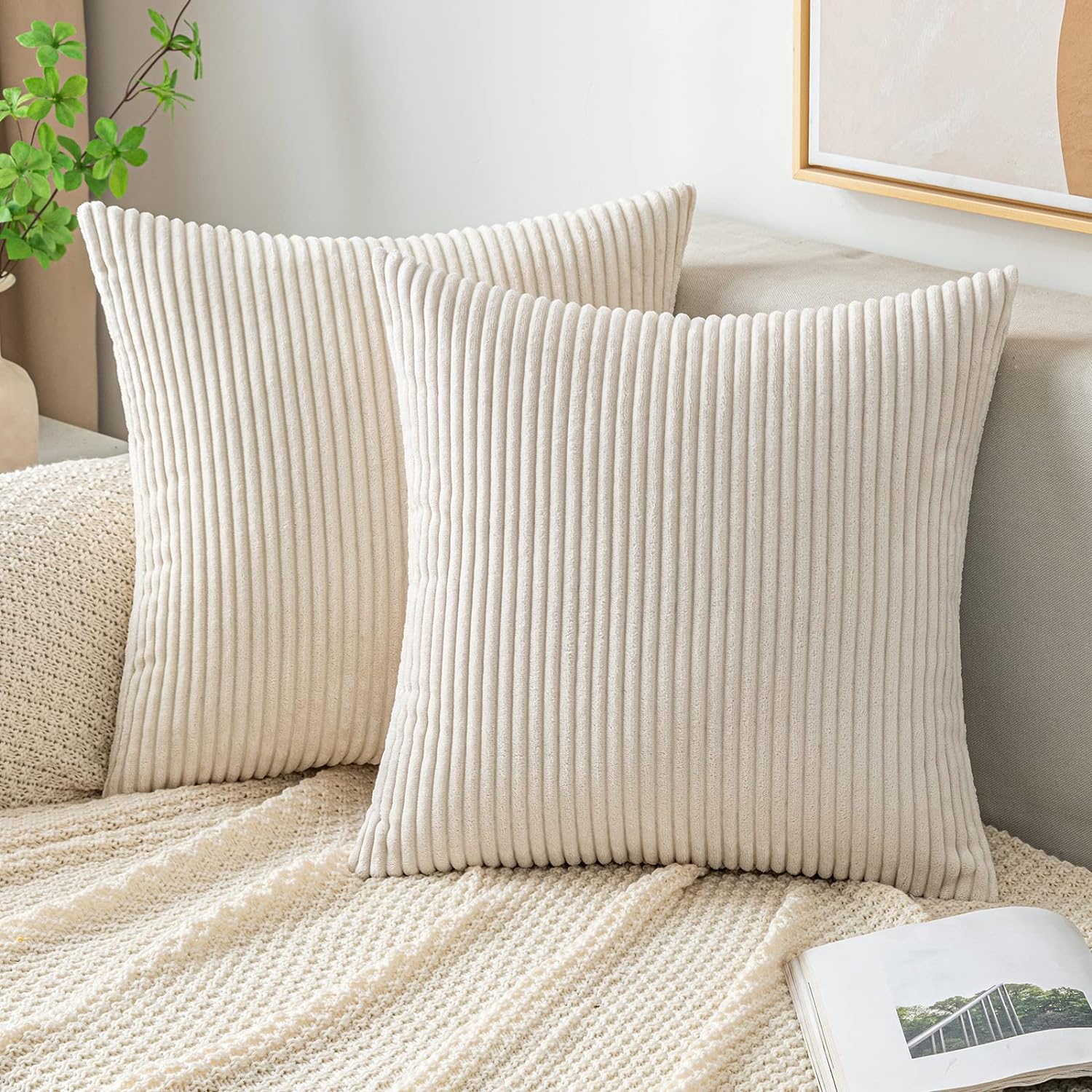 Throw Pillow Covers Corduroy D - đánh giá và giá Pillow Insert 18X18