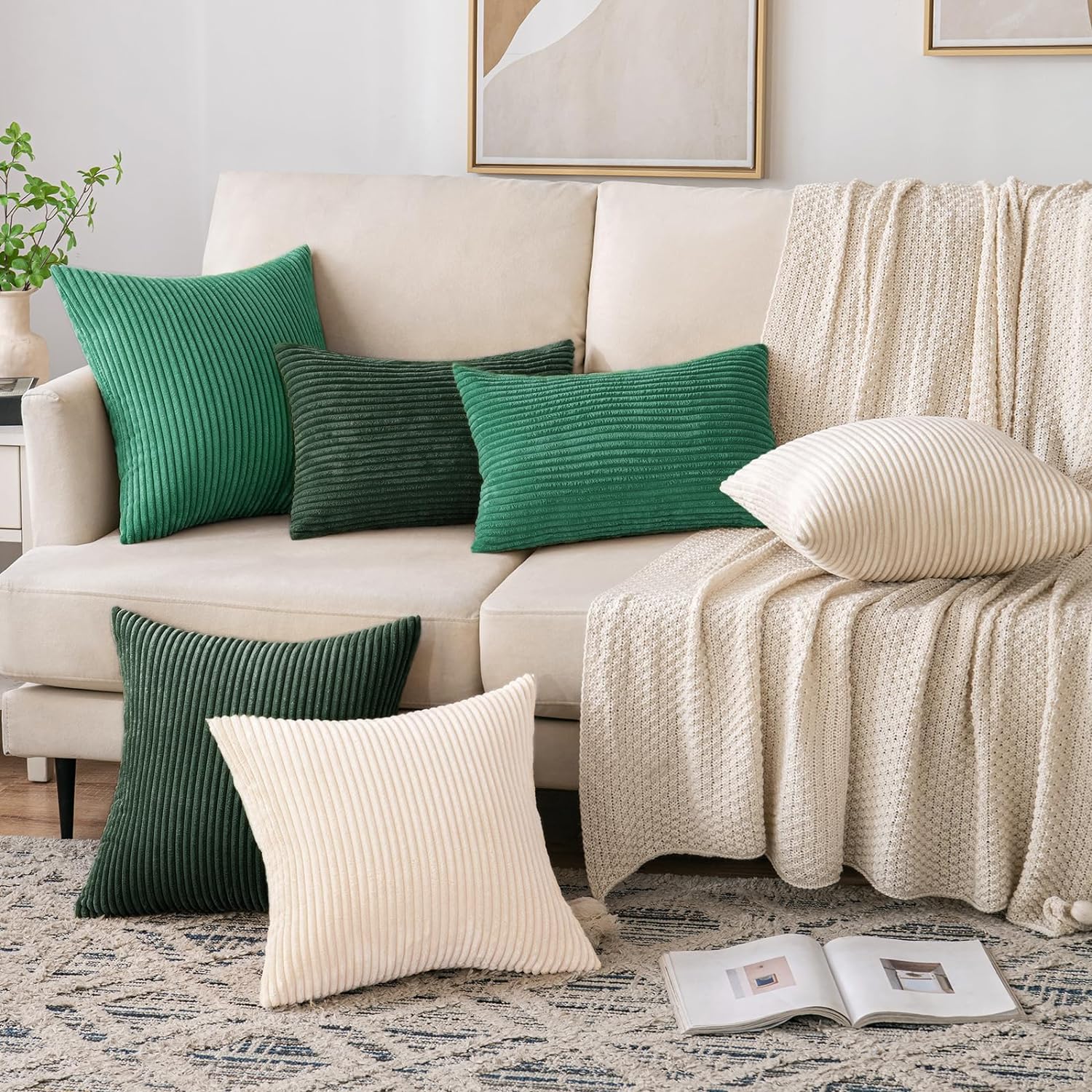 Throw Pillow Covers Corduroy D - đánh giá và giá Pillow Insert 18X18
