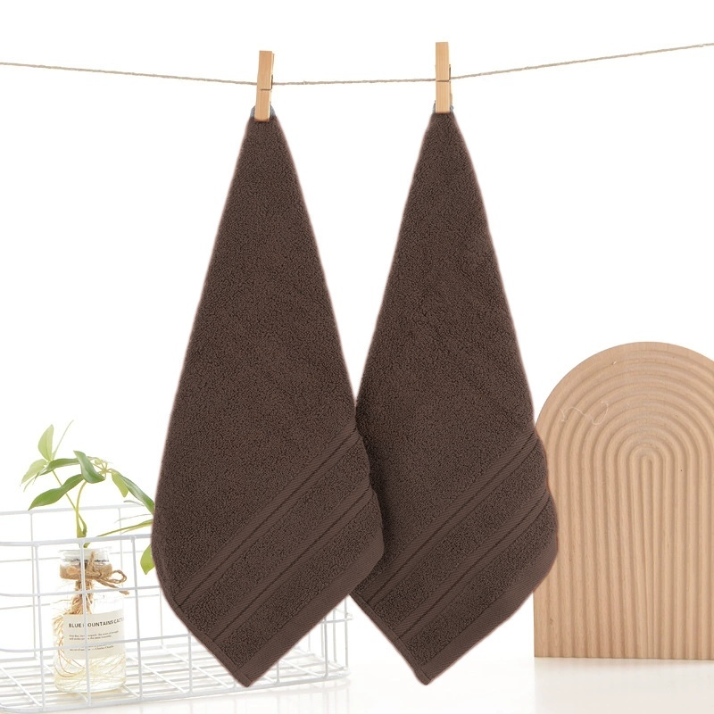 Square Hand Towel 100% Cotton  - đánh giá và giá Home Textiles Face Towel