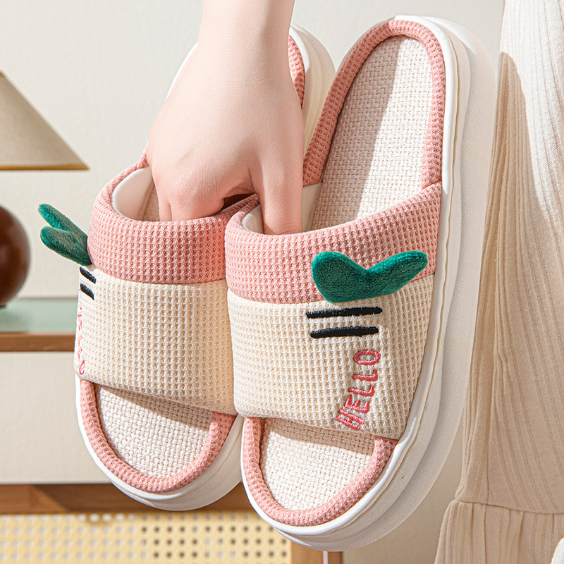 New Style Linen Slippers for W - đánh giá và giá Home Textile