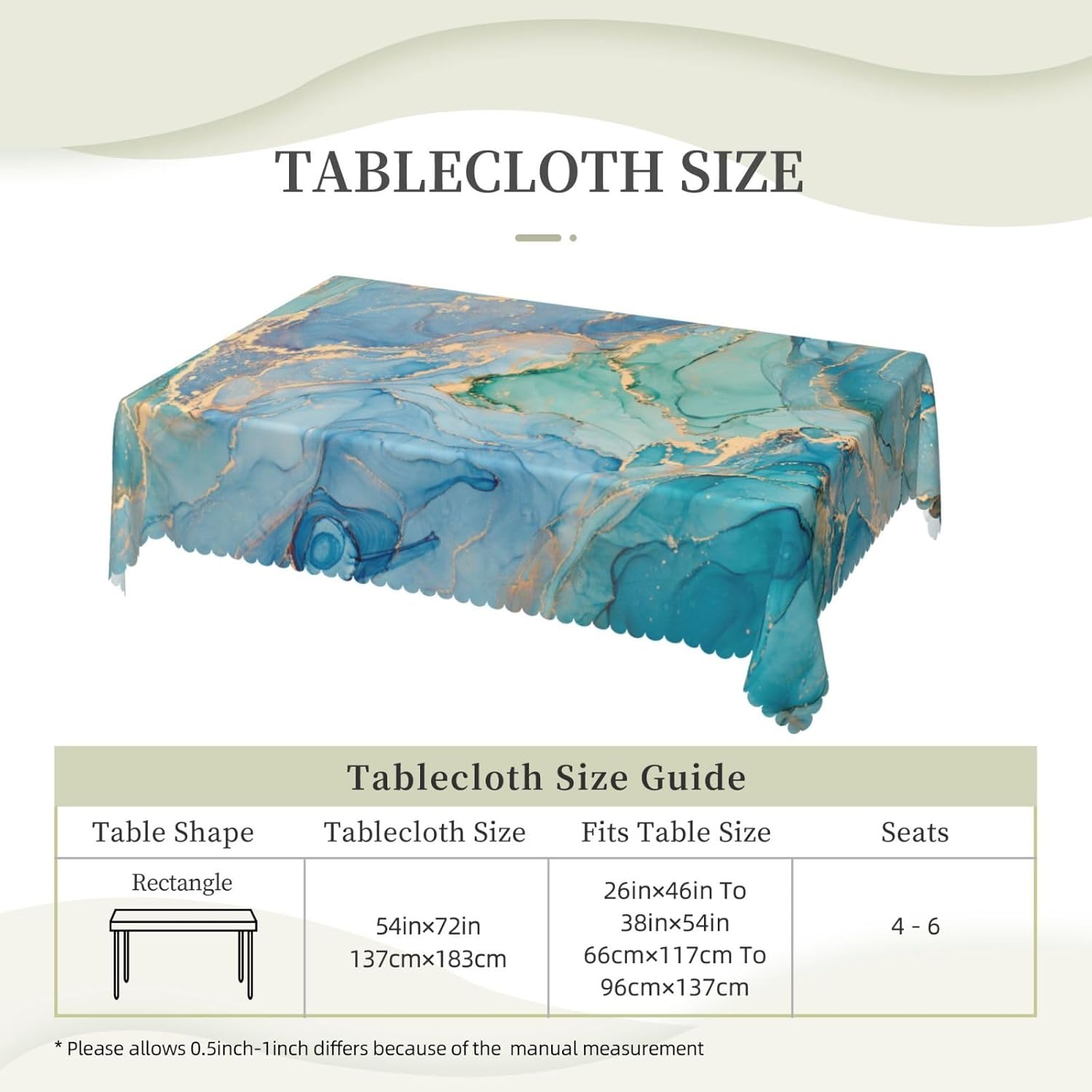 Luxury Teal Marble Fluid Table - đánh giá và giá Home Textiles Premium