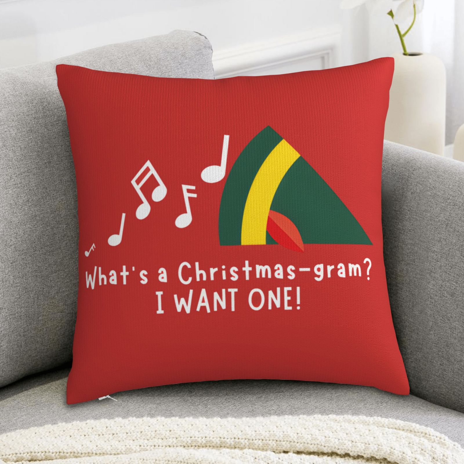 1pc Christmas Pillow Cover - B - đánh giá và giá Pillow Insert 18X18