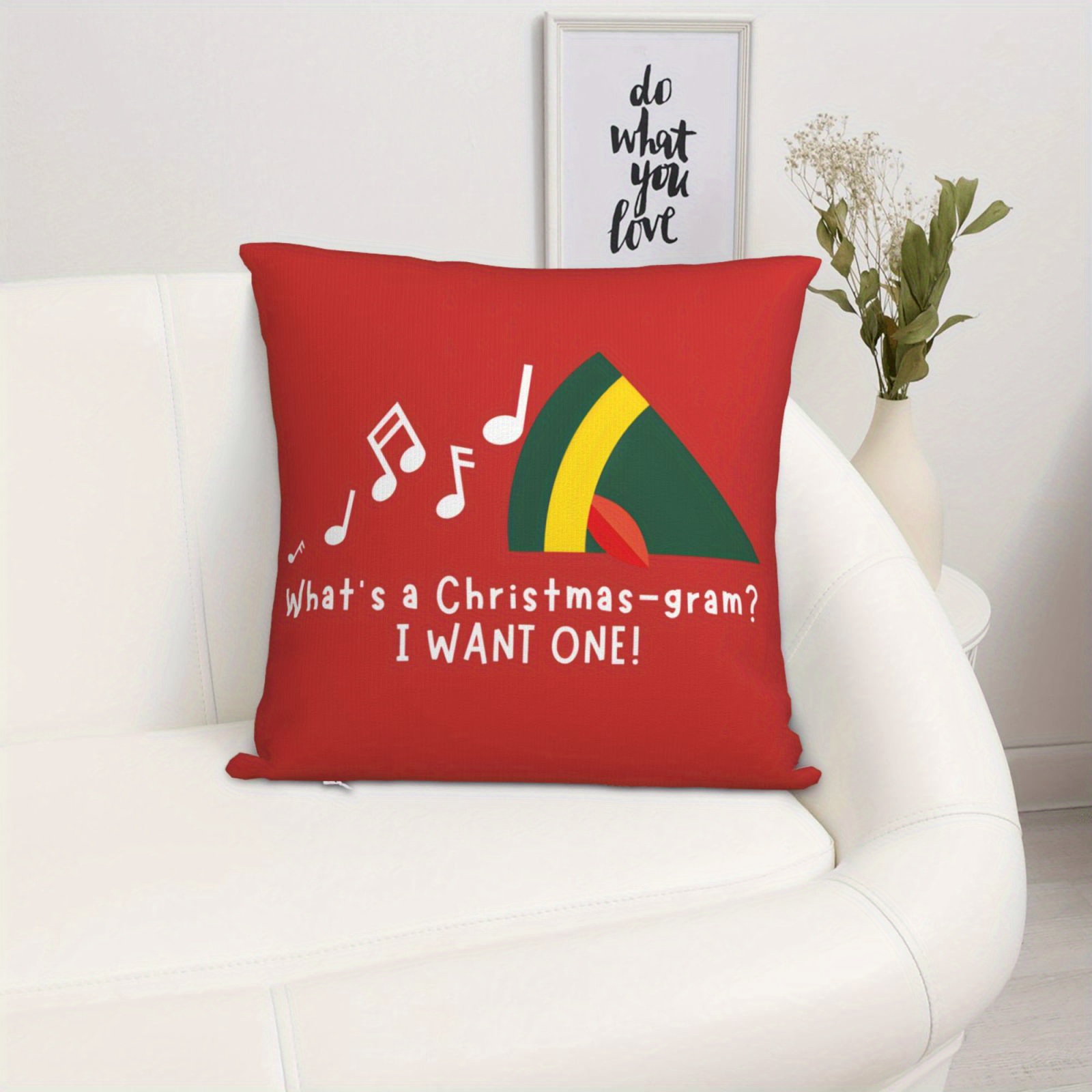 1pc Christmas Pillow Cover - B - đánh giá và giá Pillow Insert 18X18
